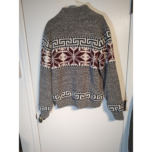 Buffalo David Bitton Sweater Sherpa Lined Button Men Sz M Very Dense Knit Warm - Picture 6 of 6